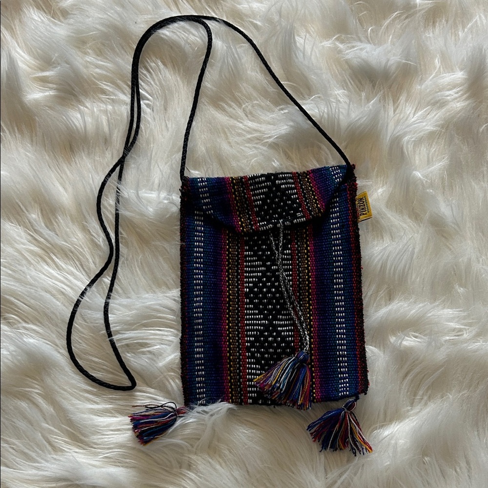 Colorful Woven Crossbody Bag